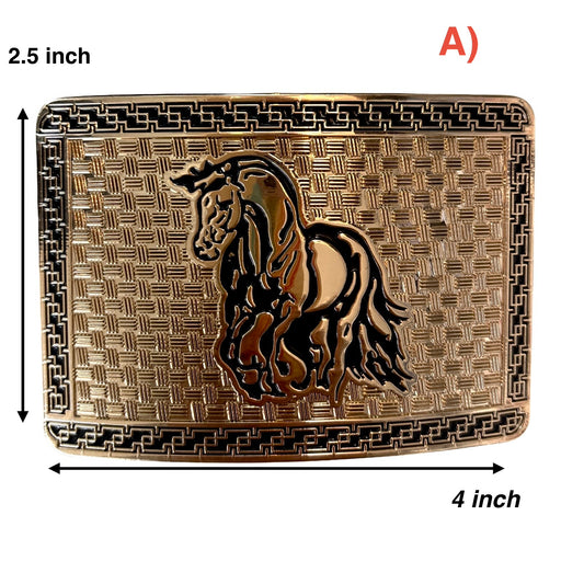 Horse & Bull Western Buckle