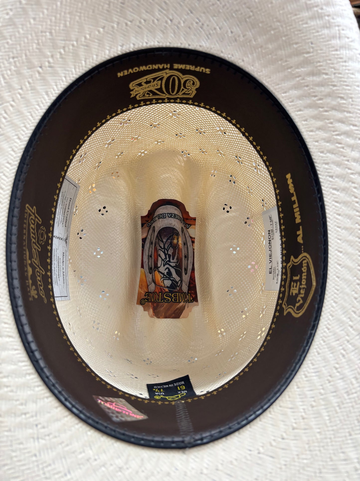 🤠Sombrero Vaquero Tombstone 30X “El Viejon” – Hecho a Mano