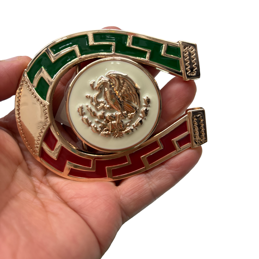 ⸻
🇲🇽 Hebilla México (águila)