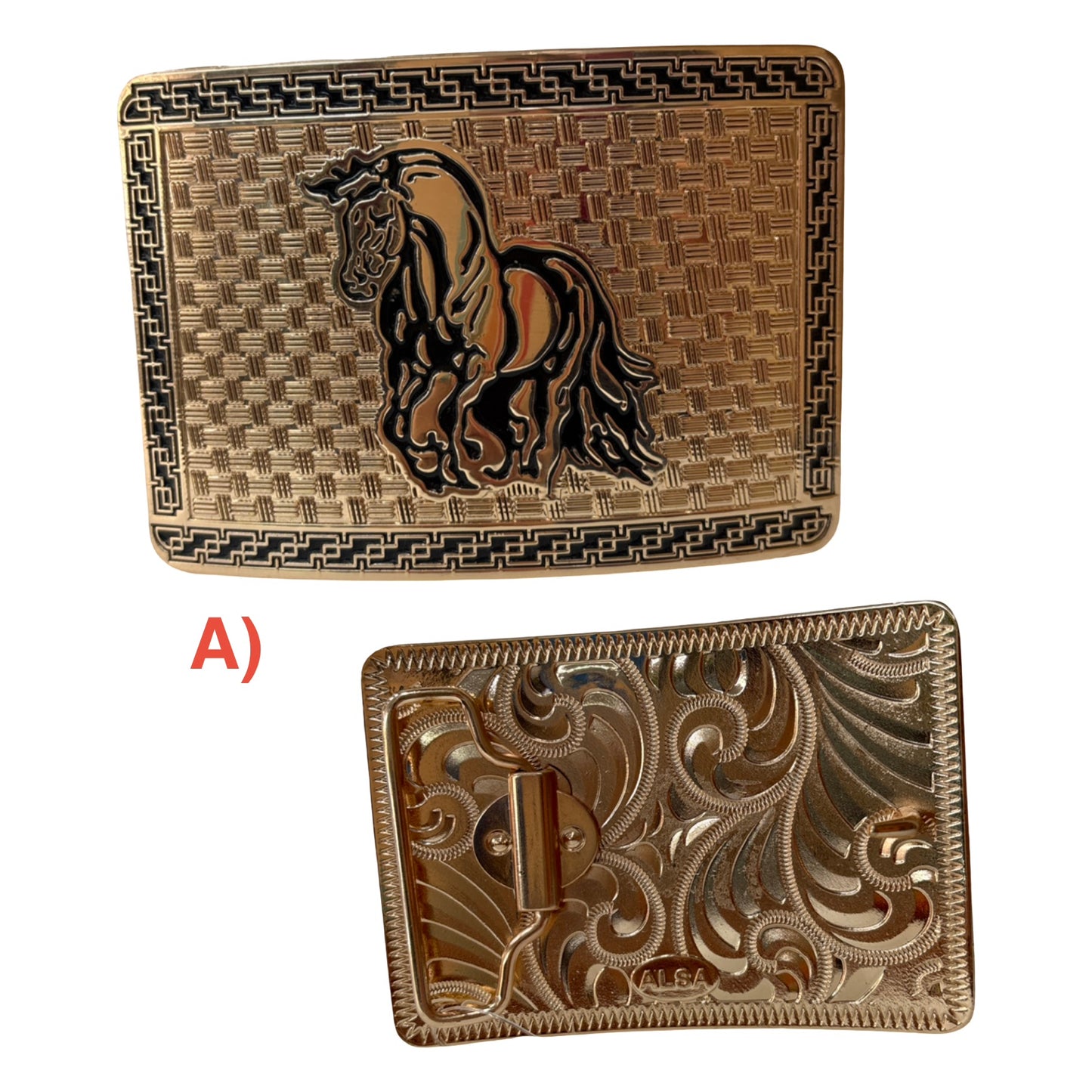 Horse & Bull Western Buckle