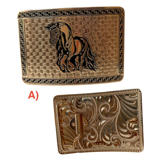 Horse & Bull Western Buckle