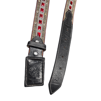 Western Rhinestone Belt – Red Stone Cowboy Belt