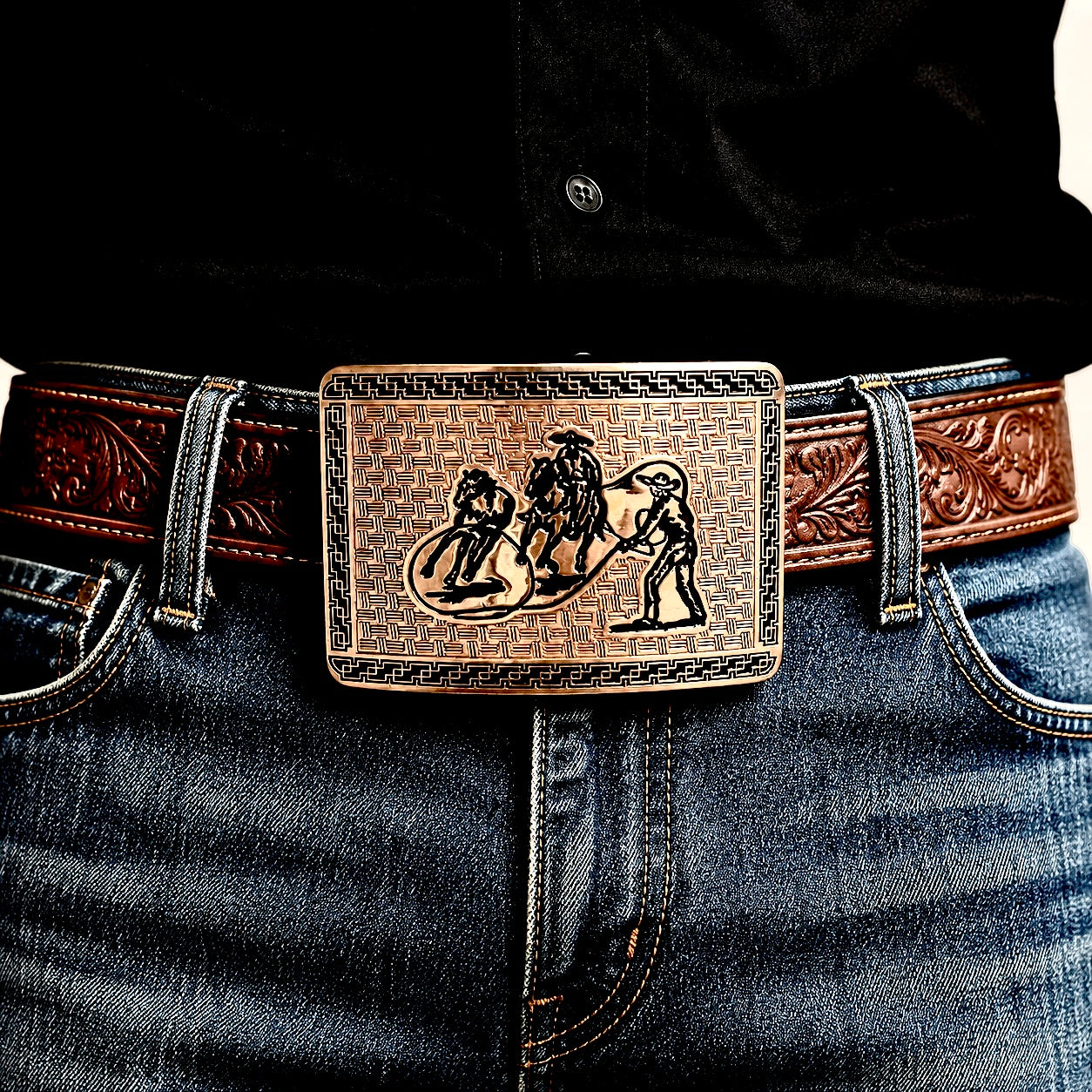 Horse & Bull Western Buckle