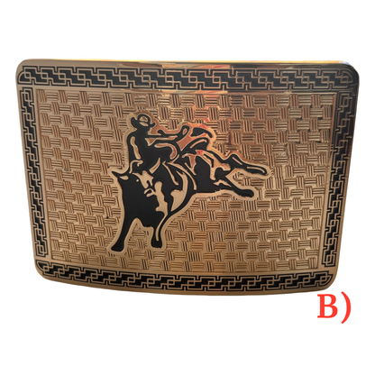 Horse & Bull Western Buckle
